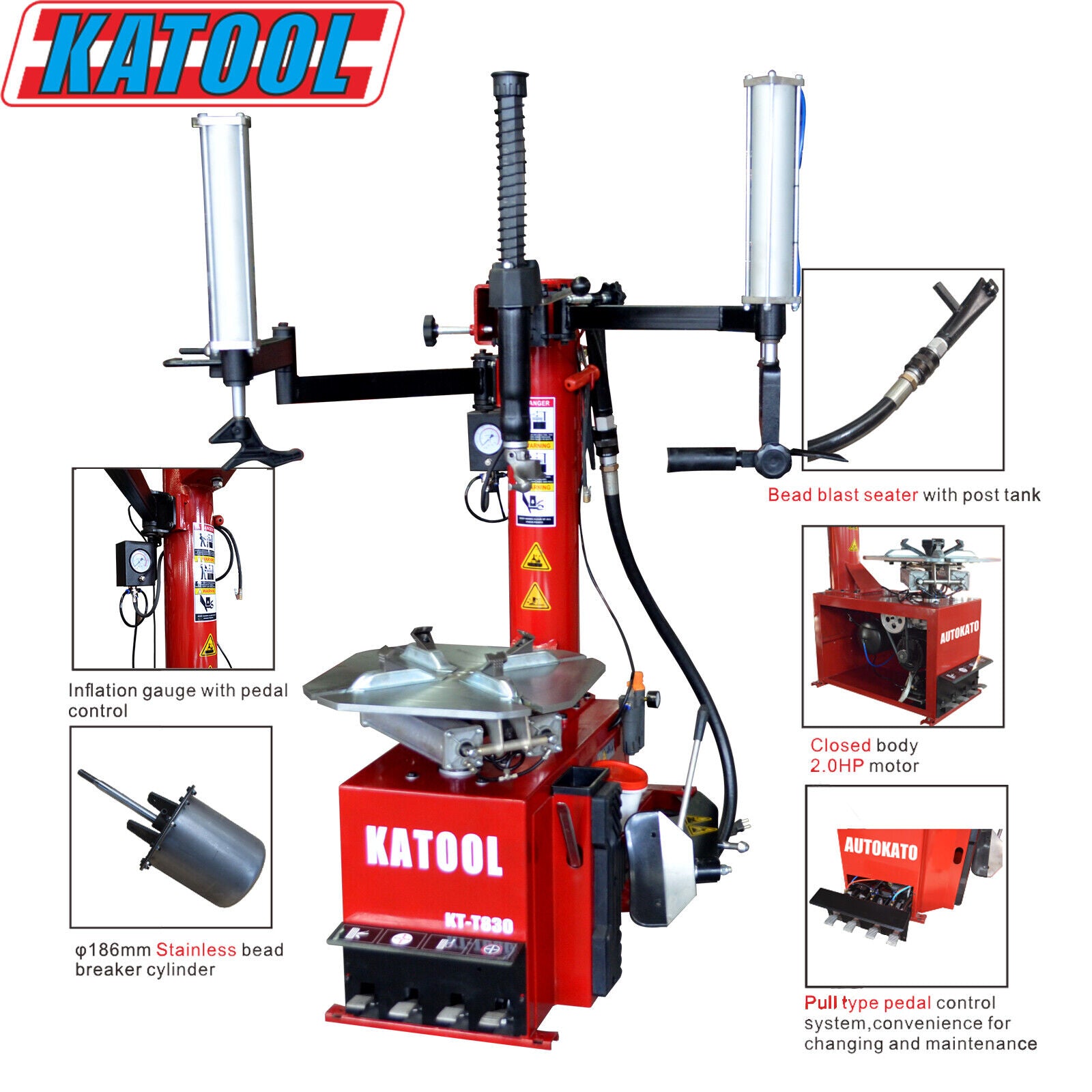 Katool KT-T830 Swing Arm Tire Changer