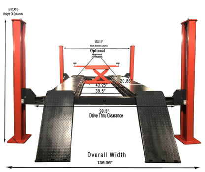 Katool KT-4H150 4 Post Vehicle Alignment Lift 15,000lb